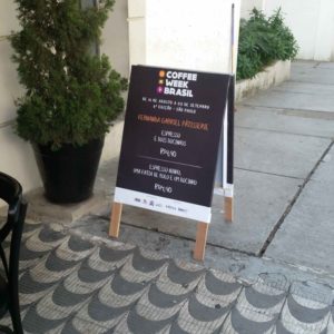 Placa Coffee Week Brasil Placa Coffee Week Brasil